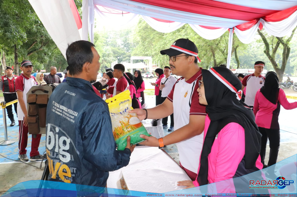Polres Langkat Melaksanakan Gerakan Pangan Murah